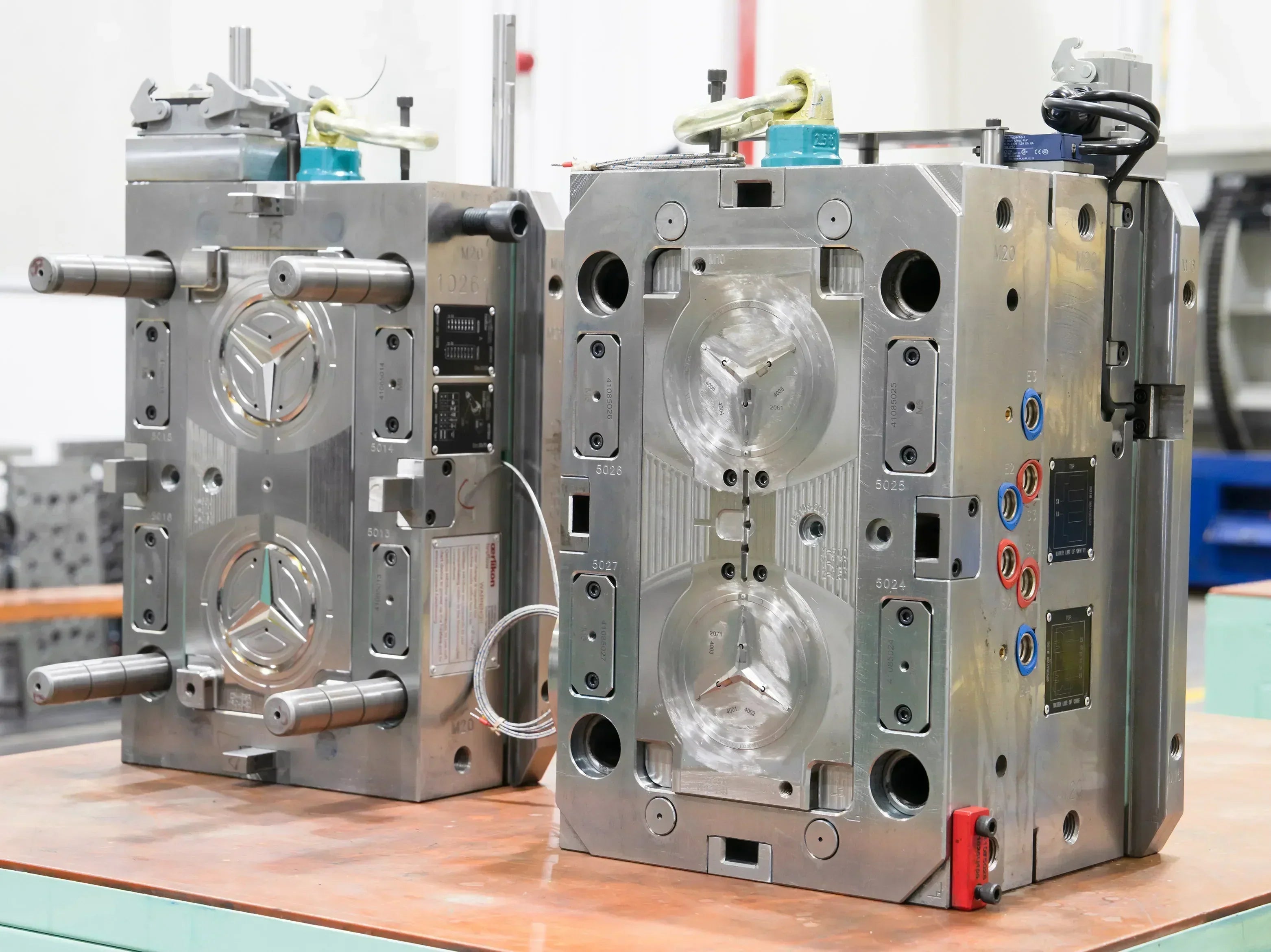 Precision injection mold for plastic manufacturing with durable steel tooling for custom injection molding production.