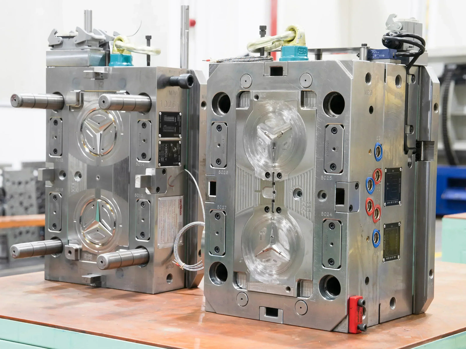 Precision injection mold for plastic manufacturing with durable steel tooling for custom injection molding production.